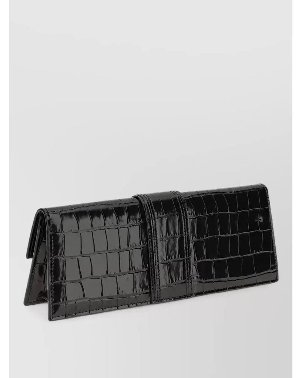 Jacquemus Black La Pochette Bambino Leather Clutch Bag