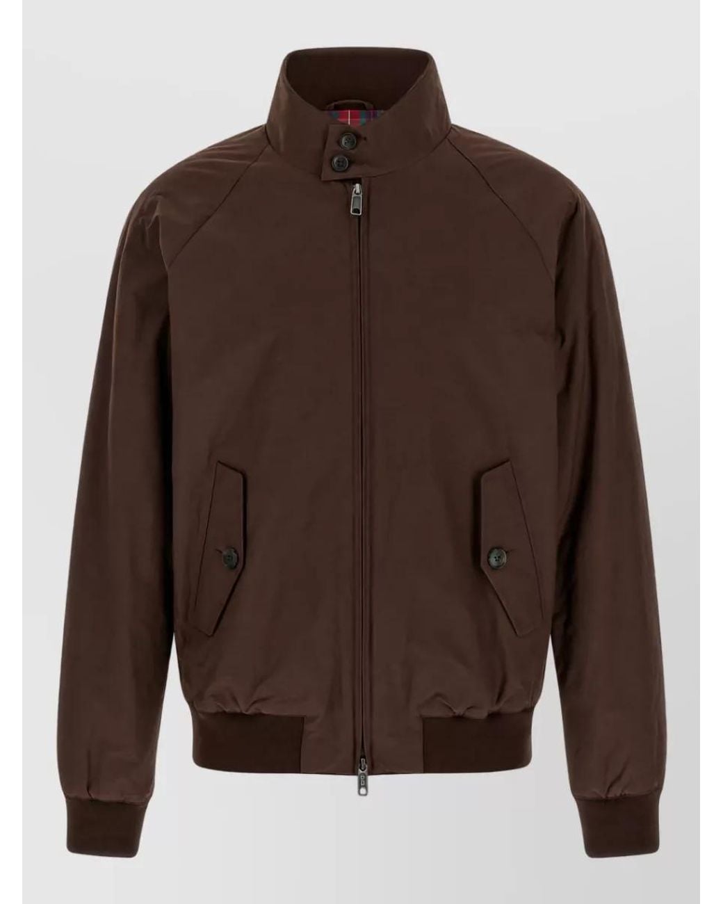 Baracuta Brown Thermal Single Breasted Coat for men