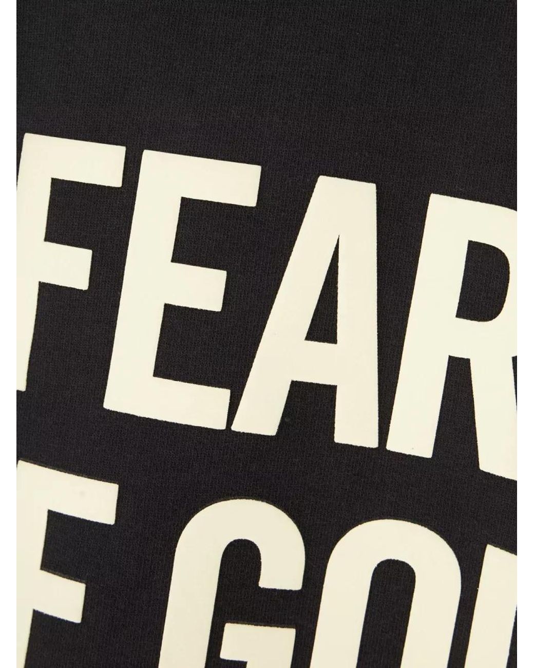 Fear Of God Black Cotton Hoodie for men