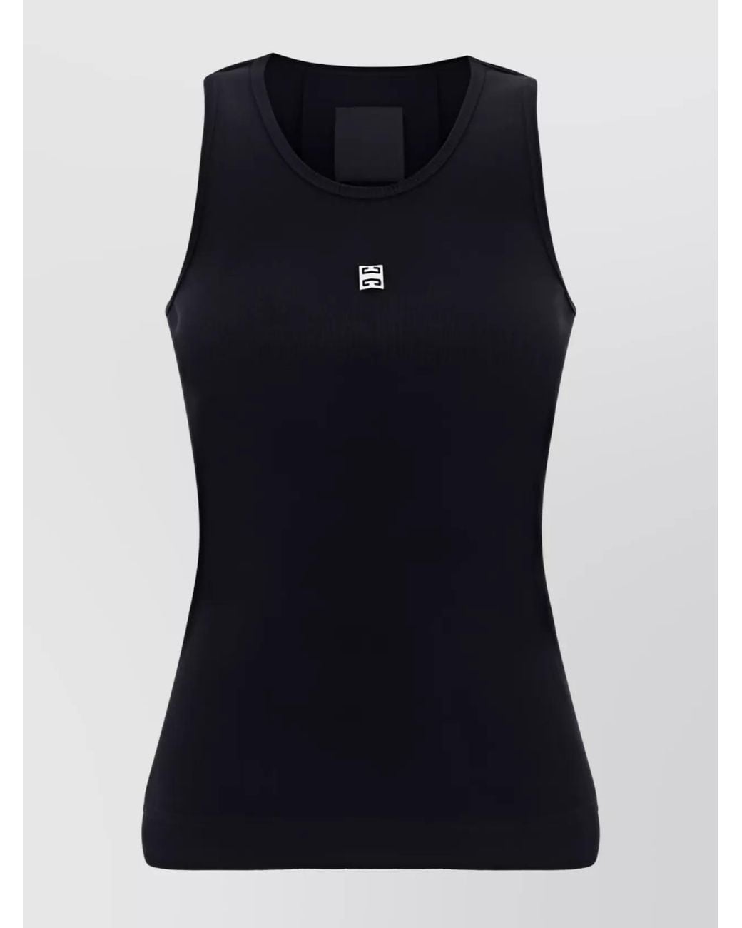 Givenchy Black Ribbed Slim-Fit Tank Top