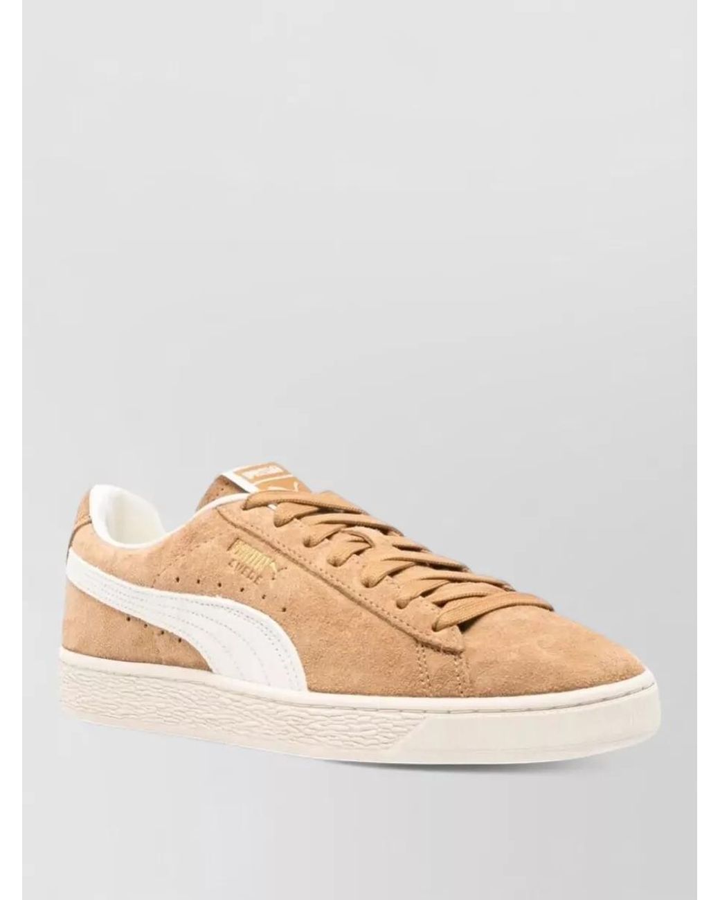 PUMA Natural Leather Lace-Up Sneakers