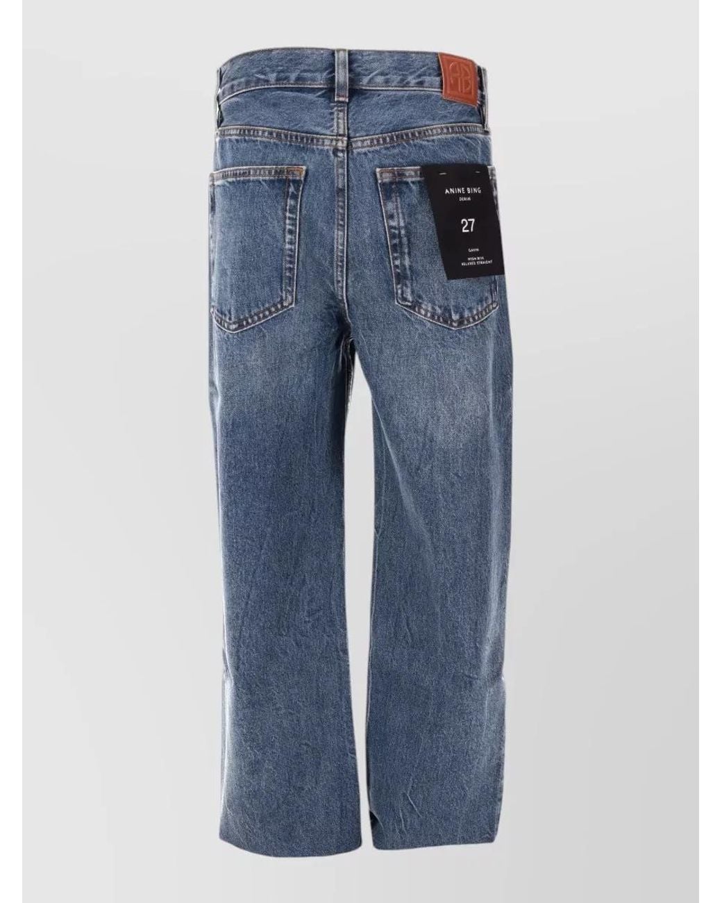 Anine Bing Blue Cropped Jeans