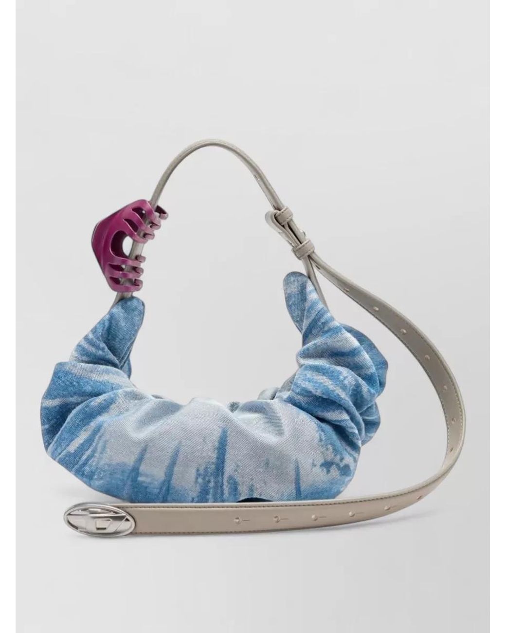 DIESEL Blue Grab-D Small Shoulder Bag