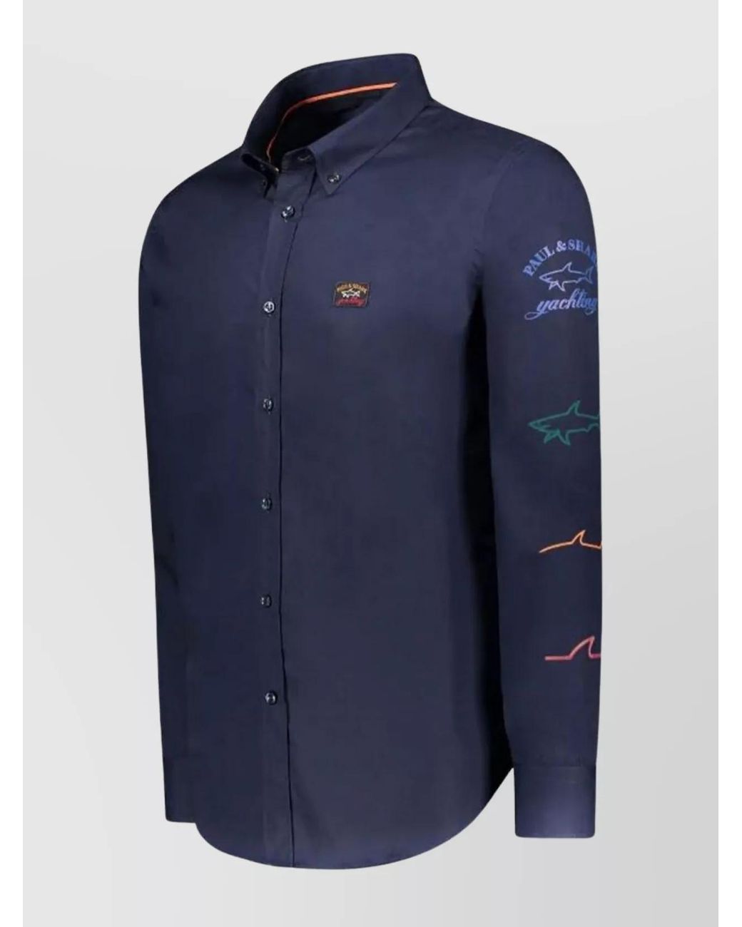 Paul & Shark Blue Cotton Shirt for men