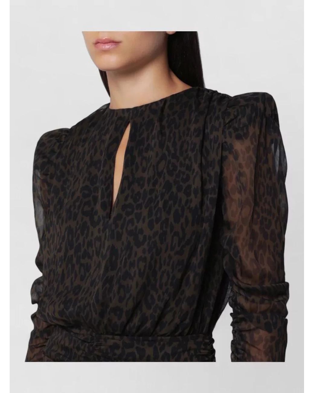ROTATE BIRGER CHRISTENSEN Black Printed Mini Dress