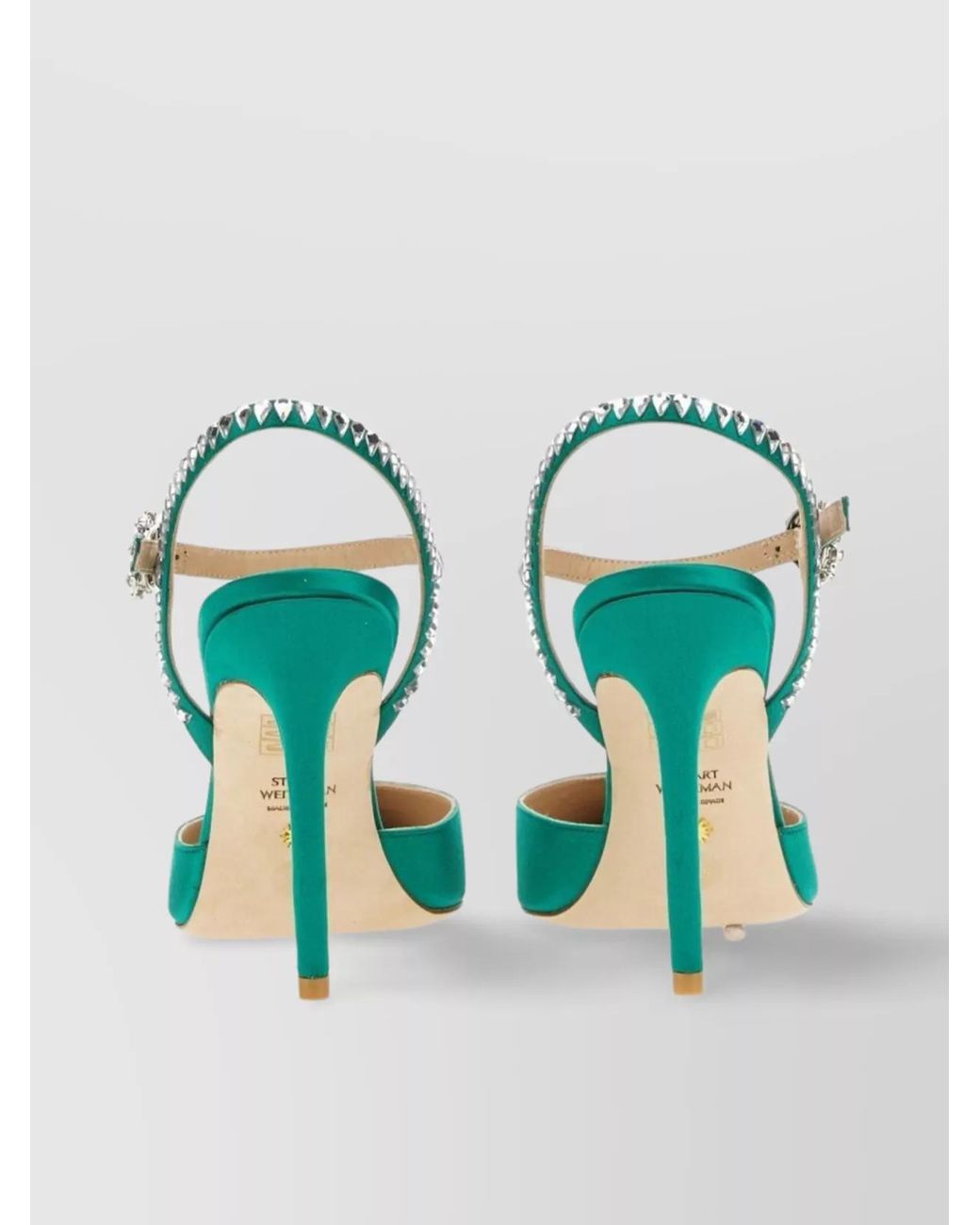 Stuart Weitzman Blue Ankle-Strap Pumps