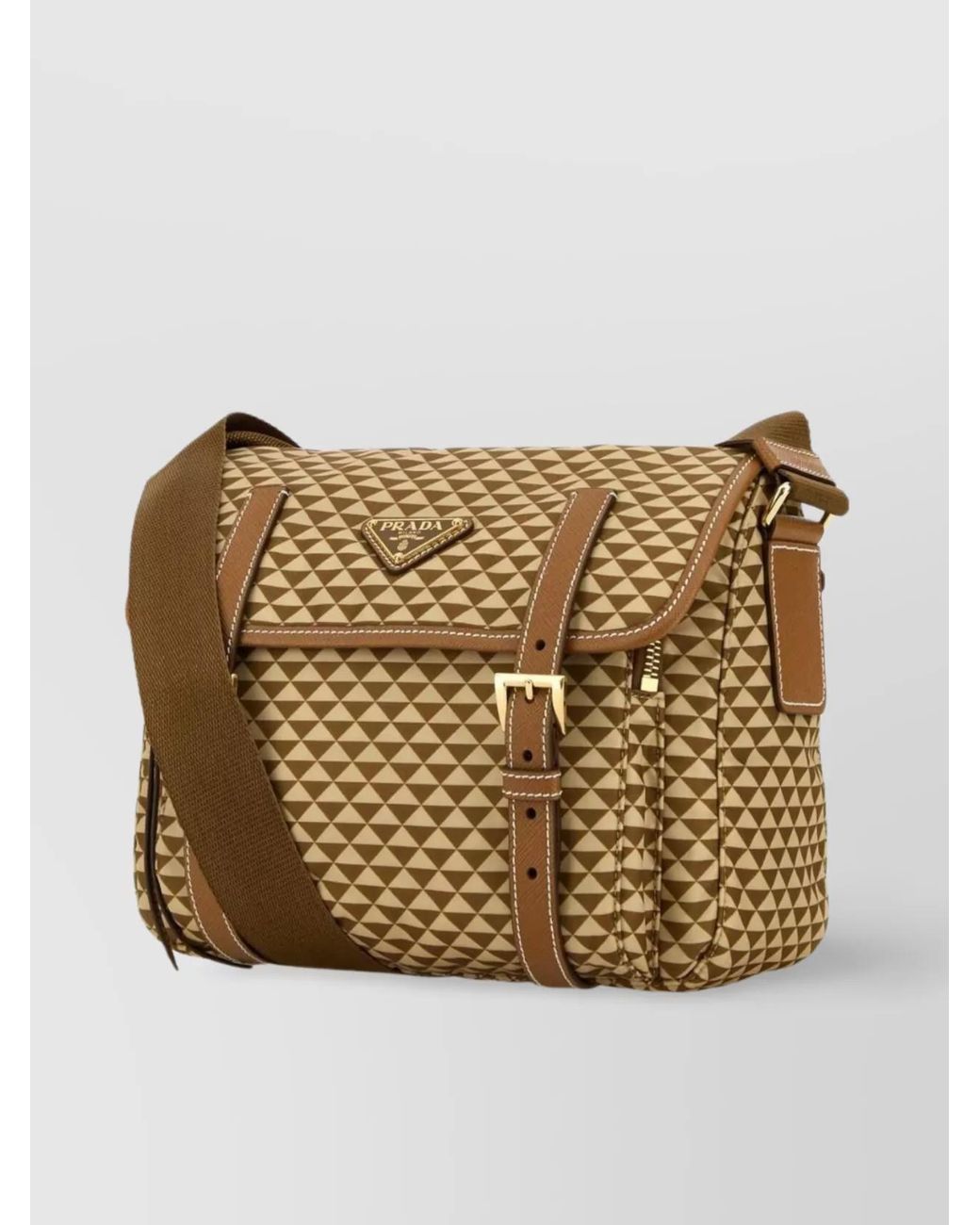Prada Natural Re-Edition Recycled Polyamide Shoulder Bag
