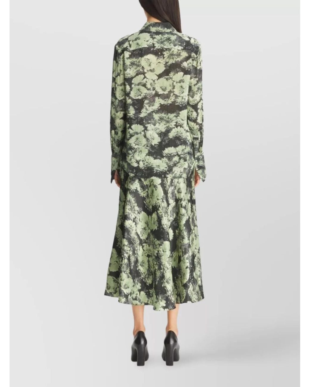 Tory Burch Green Printed Shirt