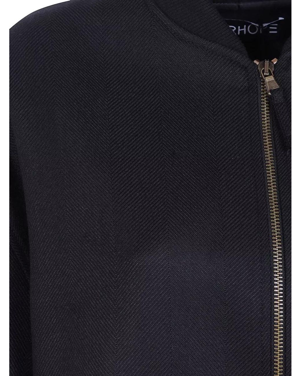 DR. HOPE Blue Maxi Bomber Jacket