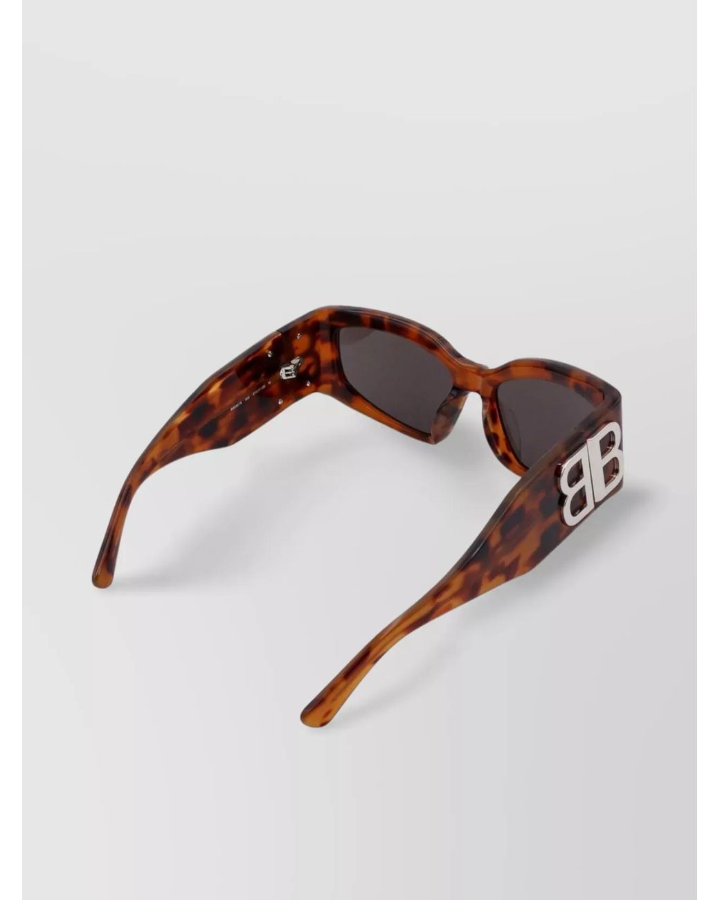 Balenciaga Brown Cat-Eye Sunglasses Logo Plate