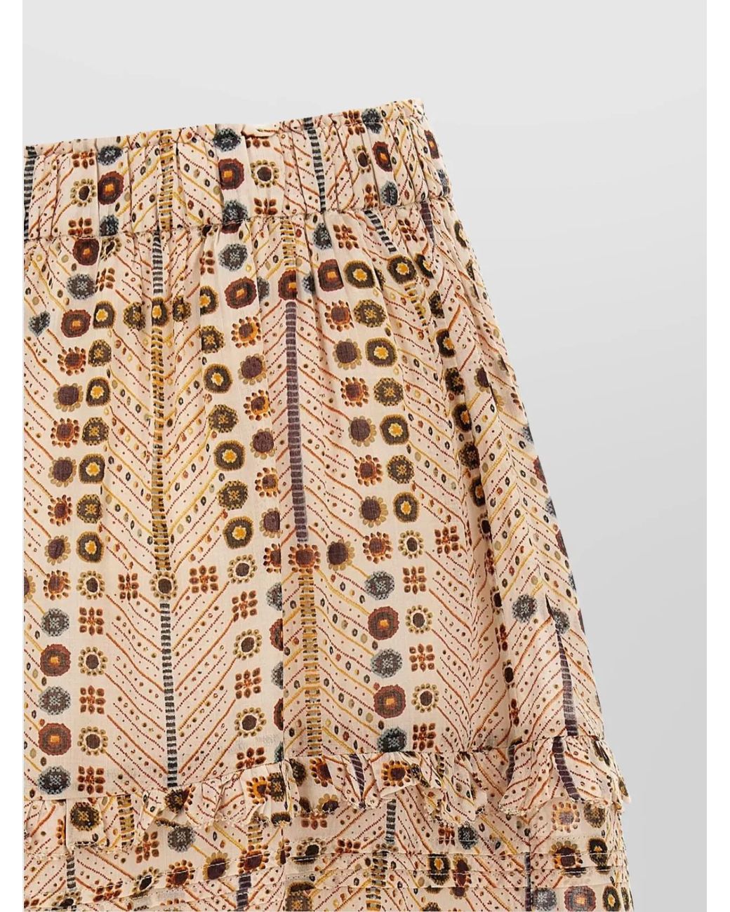 Isabel Marant Natural Cotton A-Line Skirt