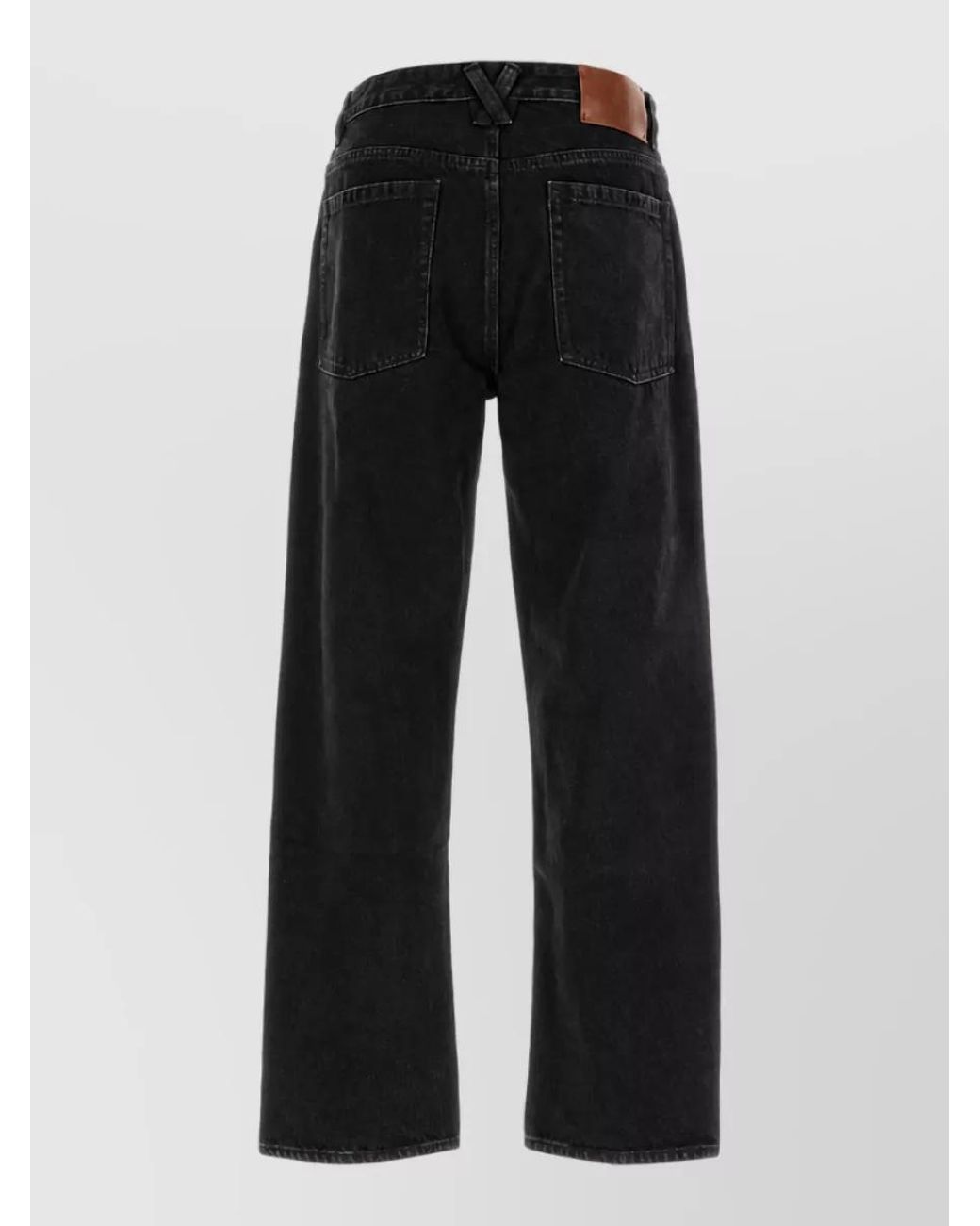 Entire studios Black Denim Straight-Leg Jeans for men