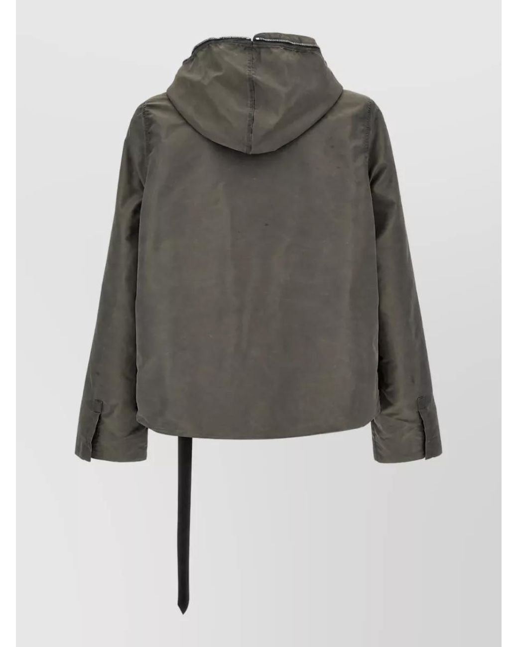 Rick Owens Gray Padded Coat for men