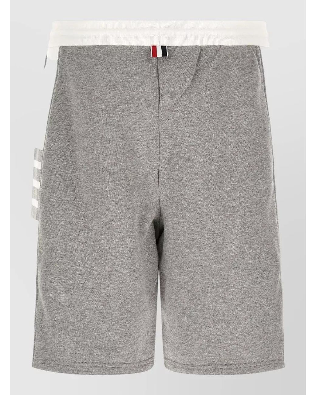 Thom Browne Gray Cotton Bermuda Shorts for men