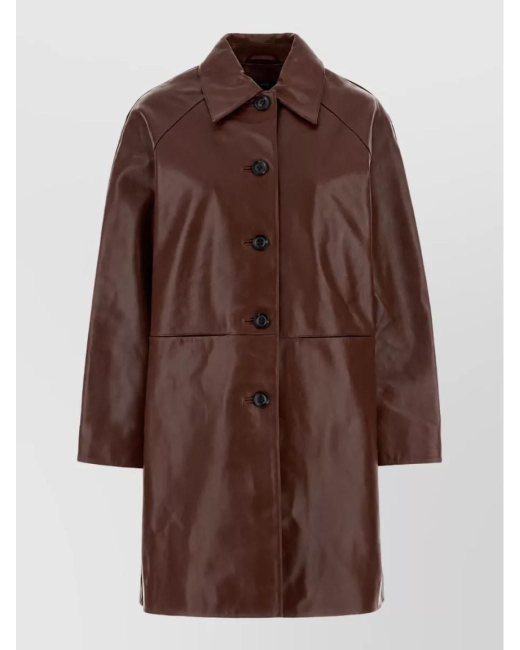 Soeur Brown Lamb Leather Jacket