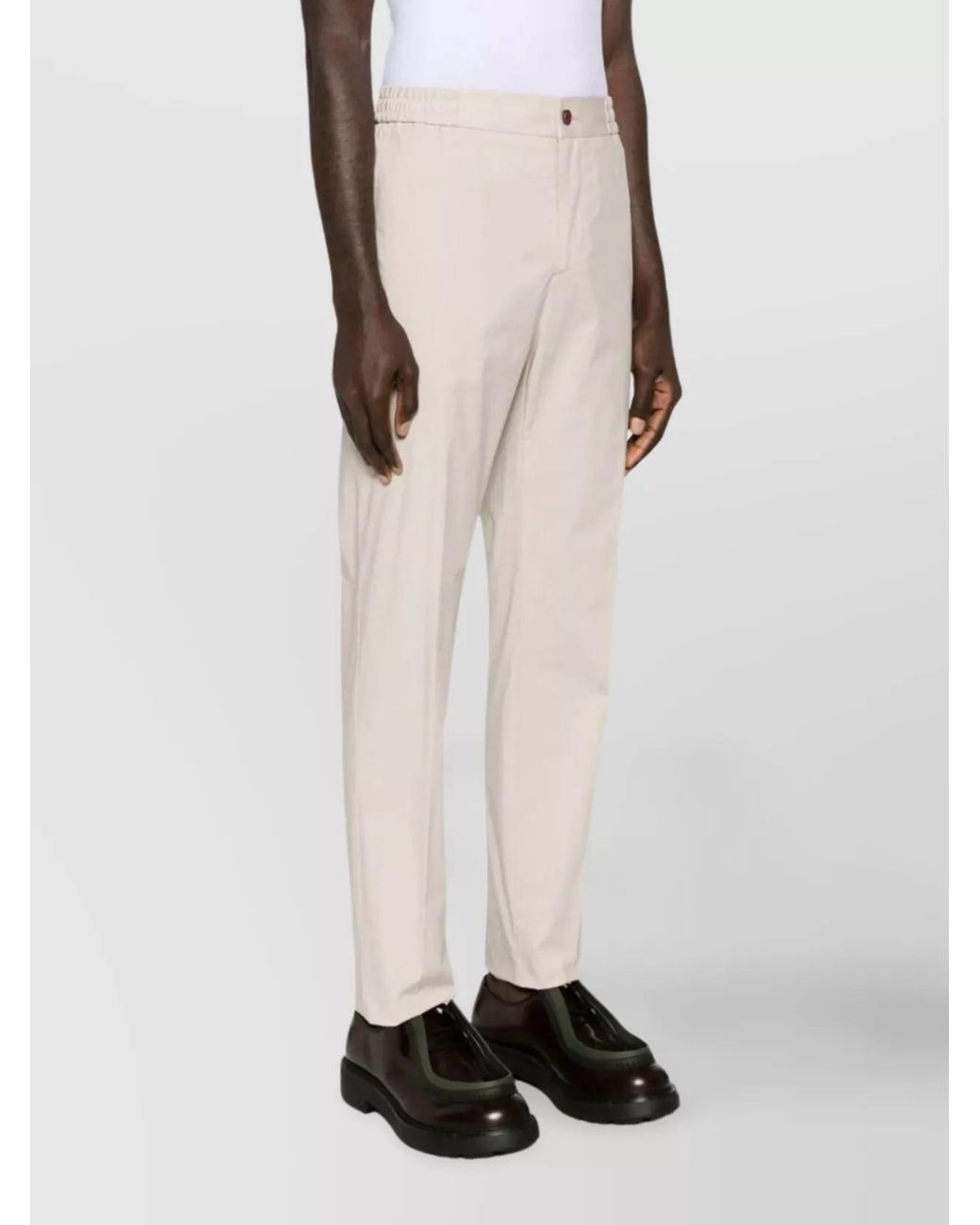 Etro White Cotton Jogger Trousers for men