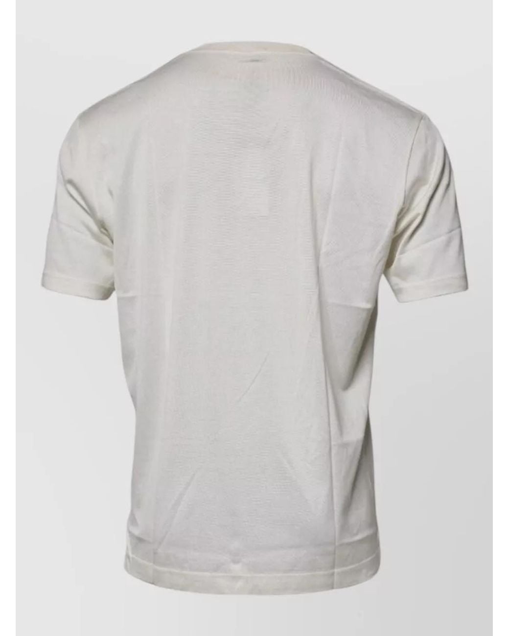 Dolce & Gabbana Gray Silk Blend Crew Neck Short Sleeve T-Shirt for men