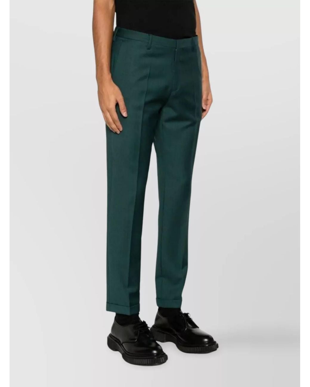 Paul Smith Blue Wool Tailored Trousers for men