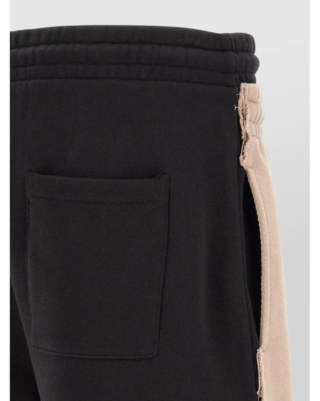 Off-White c/o Virgil Abloh Natural Cotton Two Tone Relaxed Fit Bermuda Shorts for men