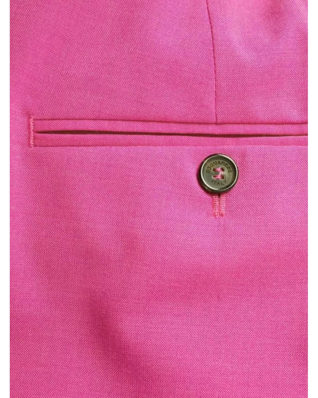 DSquared² Pink Cropped Trousers