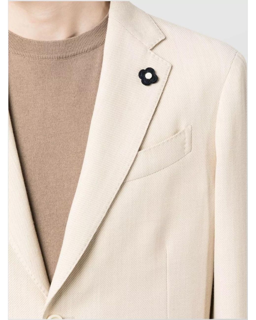 Lardini Natural Linen Wool Blazer for men