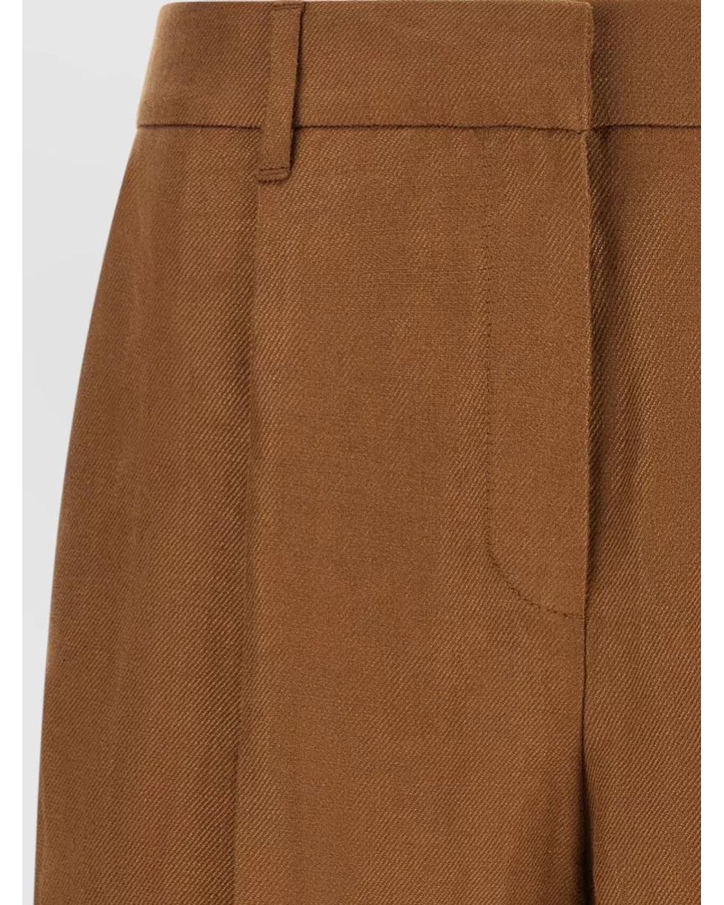 Brunello Cucinelli Brown Linen Relaxed-Fit Bermuda Shorts
