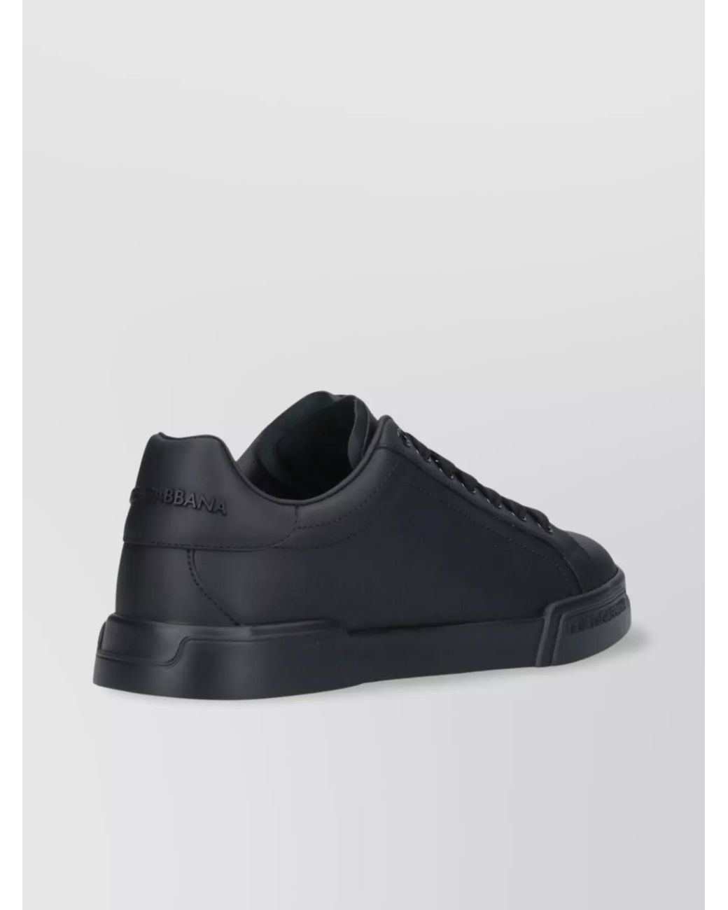 Dolce & Gabbana Blue Leather Low-Top Sneakers for men