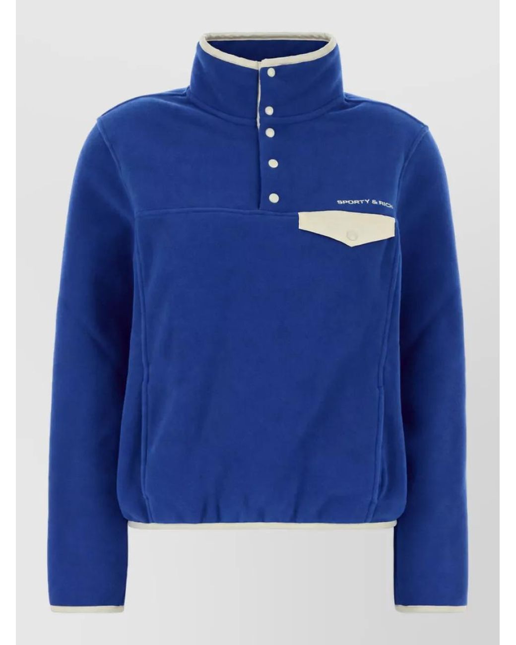 Sporty & Rich Blue Pile Jacket