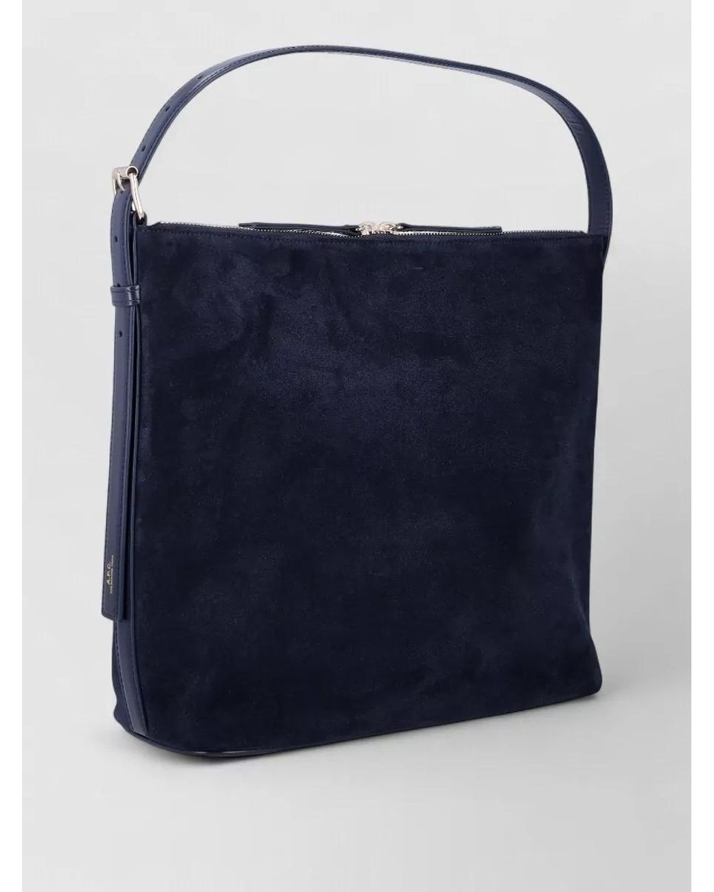 A.P.C. Blue Vera Leather Shoulder Bag