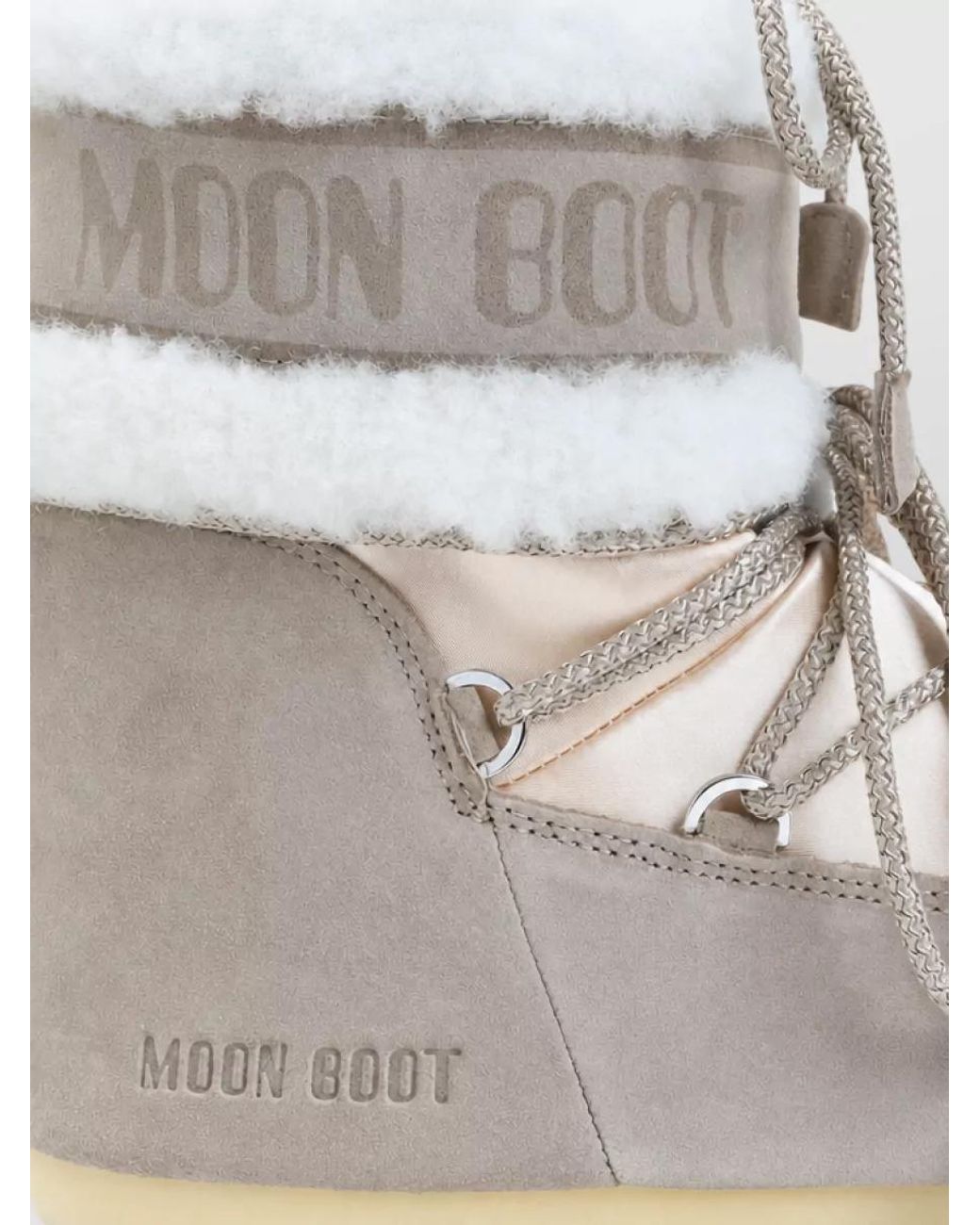 Moon Boot Natural Suede Ankle Boots