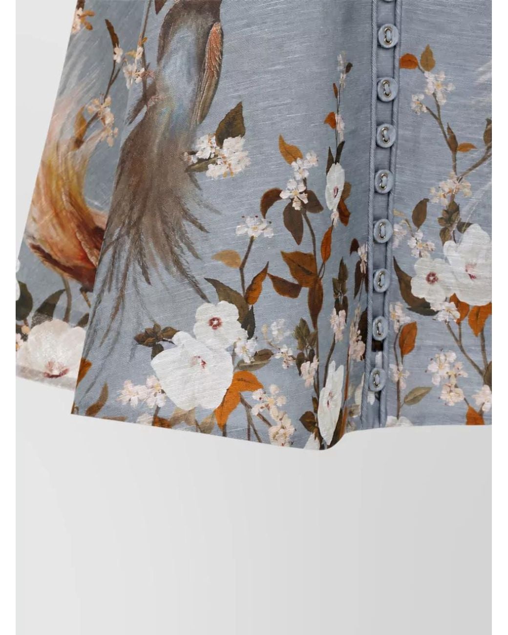 Zimmermann Blue Momentum Corded Mini Dress