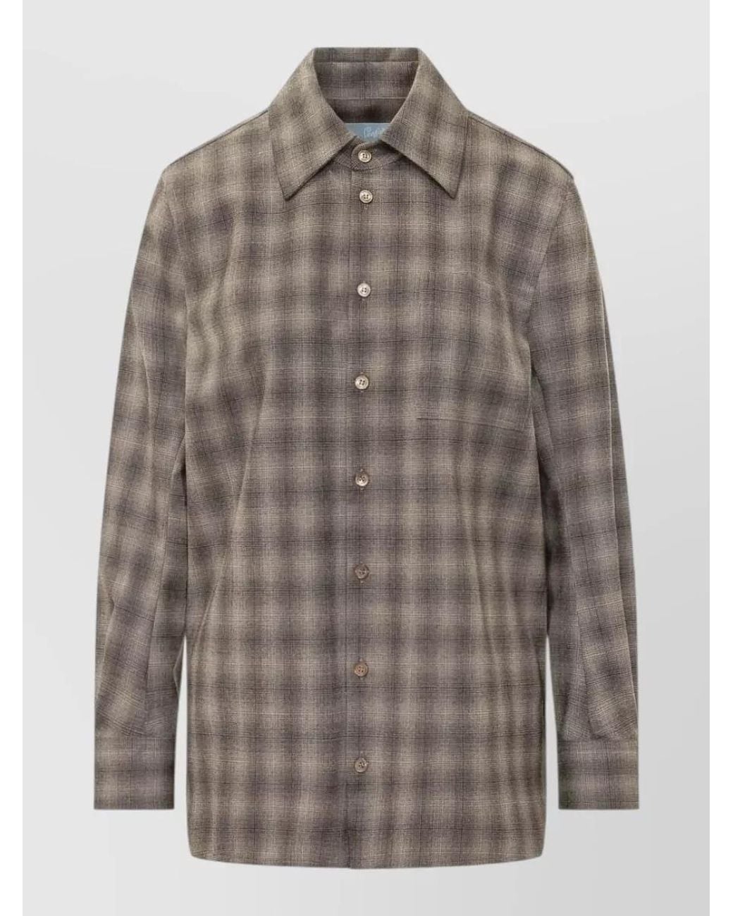 Seafarer Gray Virgin Wool Fitted Jacket