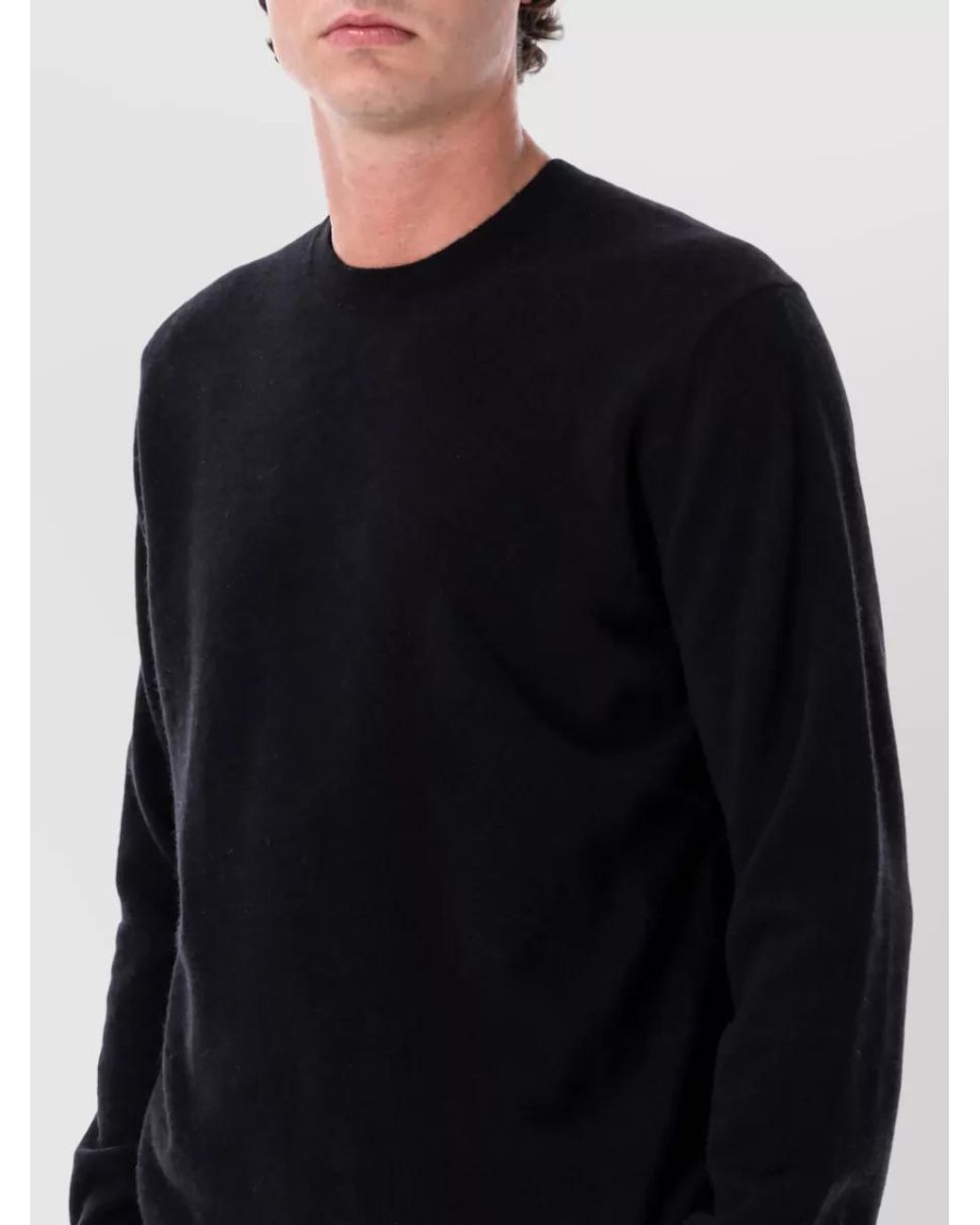 Comme des Garçons Blue Wool Regular-Fit Crew-Neck Sweater for men