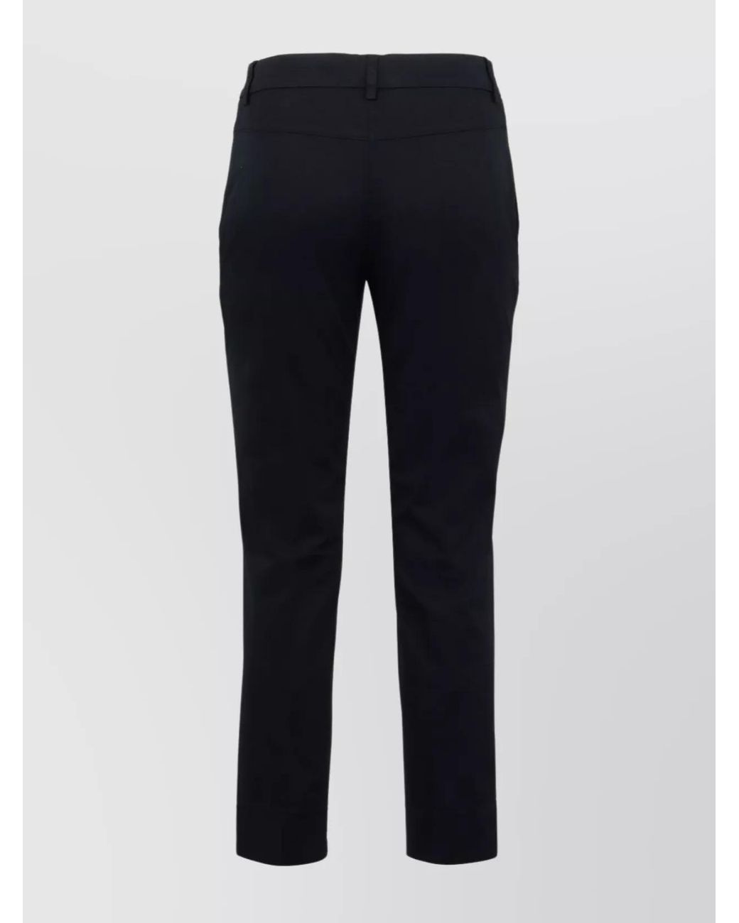 Aspesi Blue Cotton Straight-Leg Trousers