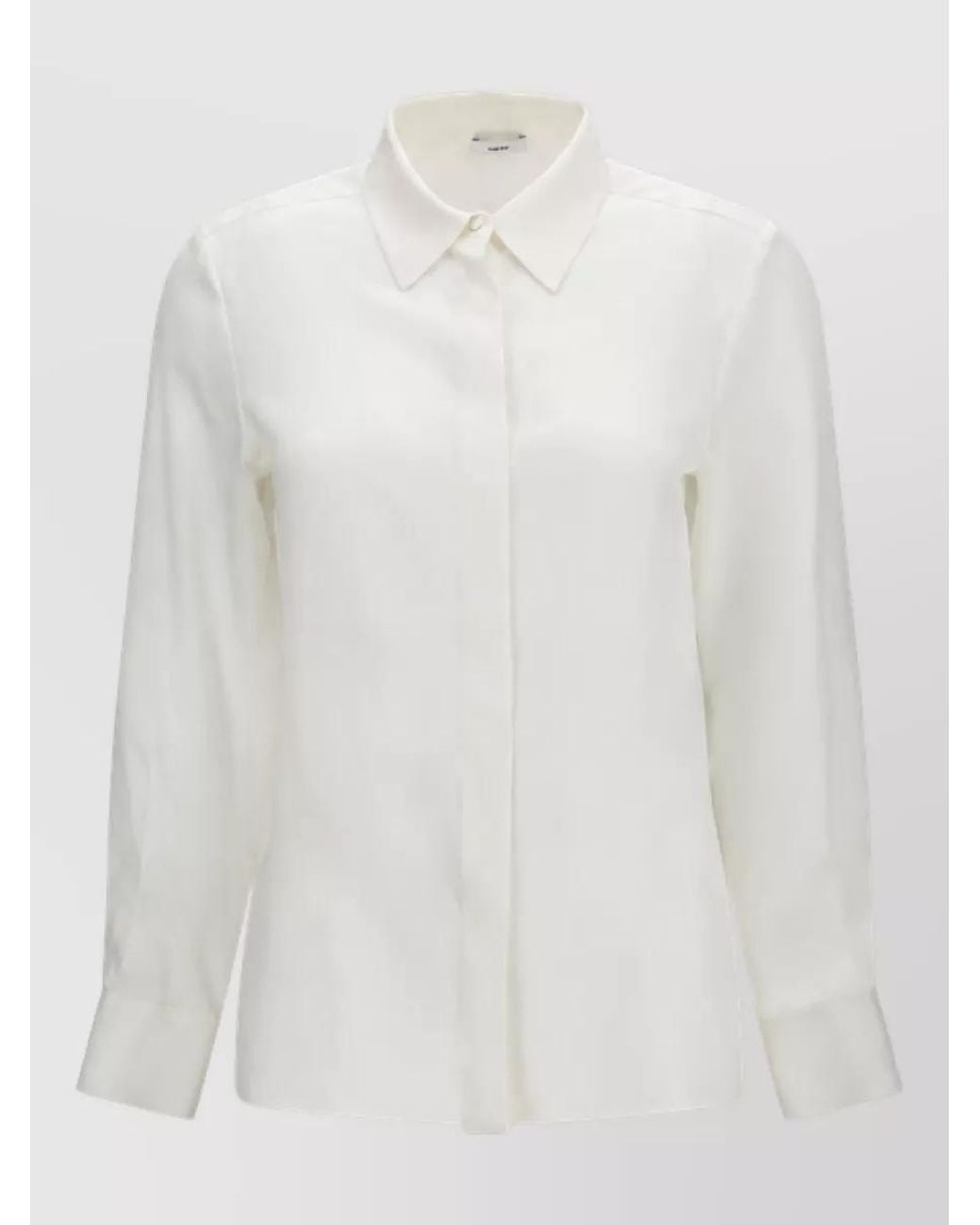 Lardini White Silk Dress Shirt