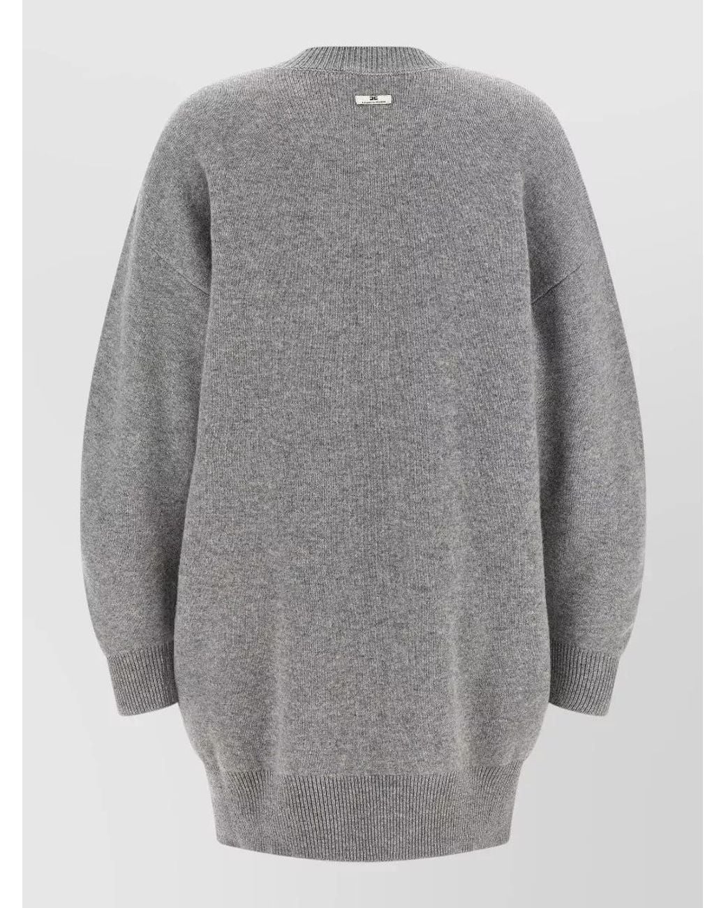 Elisabetta Franchi Gray Necklace Dress