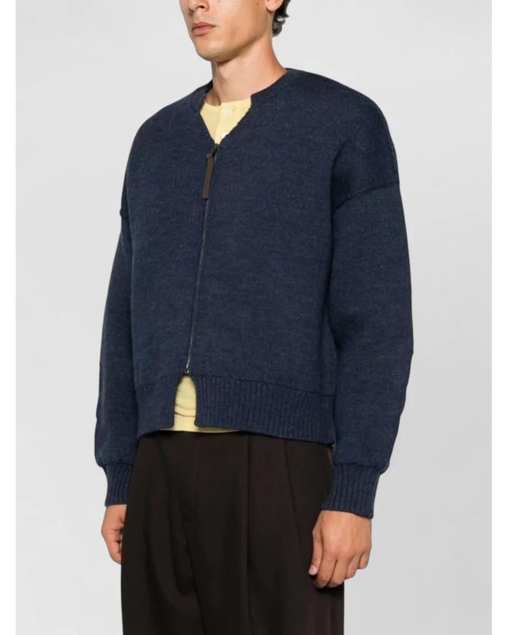 Moschino Blue Wool Jumper for men