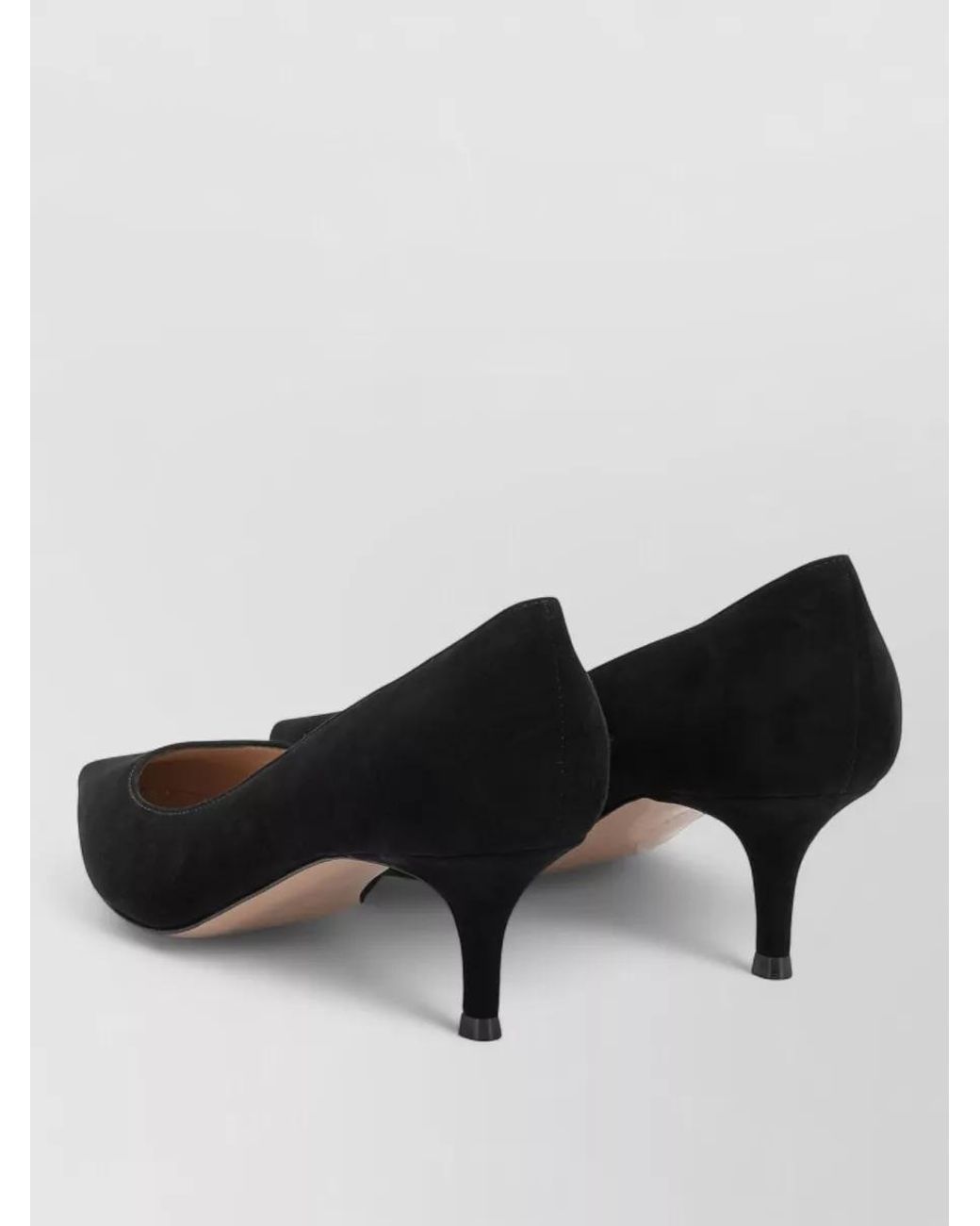 Gianvito Rossi Black Suede Leather Pumps