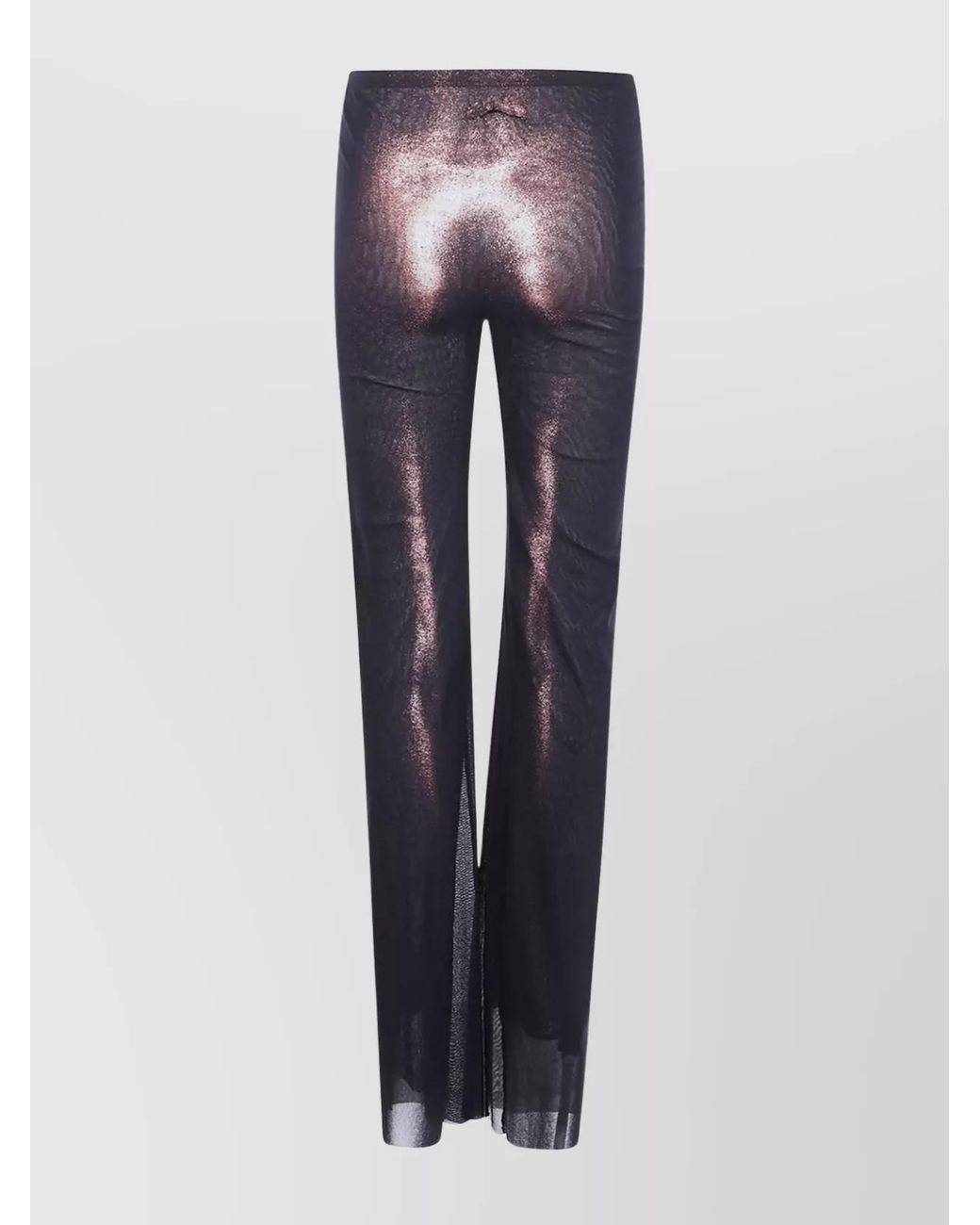 Jean Paul Gaultier Blue Printed Mesh Straight Trousers
