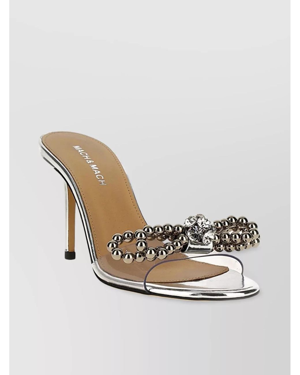 Mach & Mach Multicolor Pvc Stud Bow Sandals