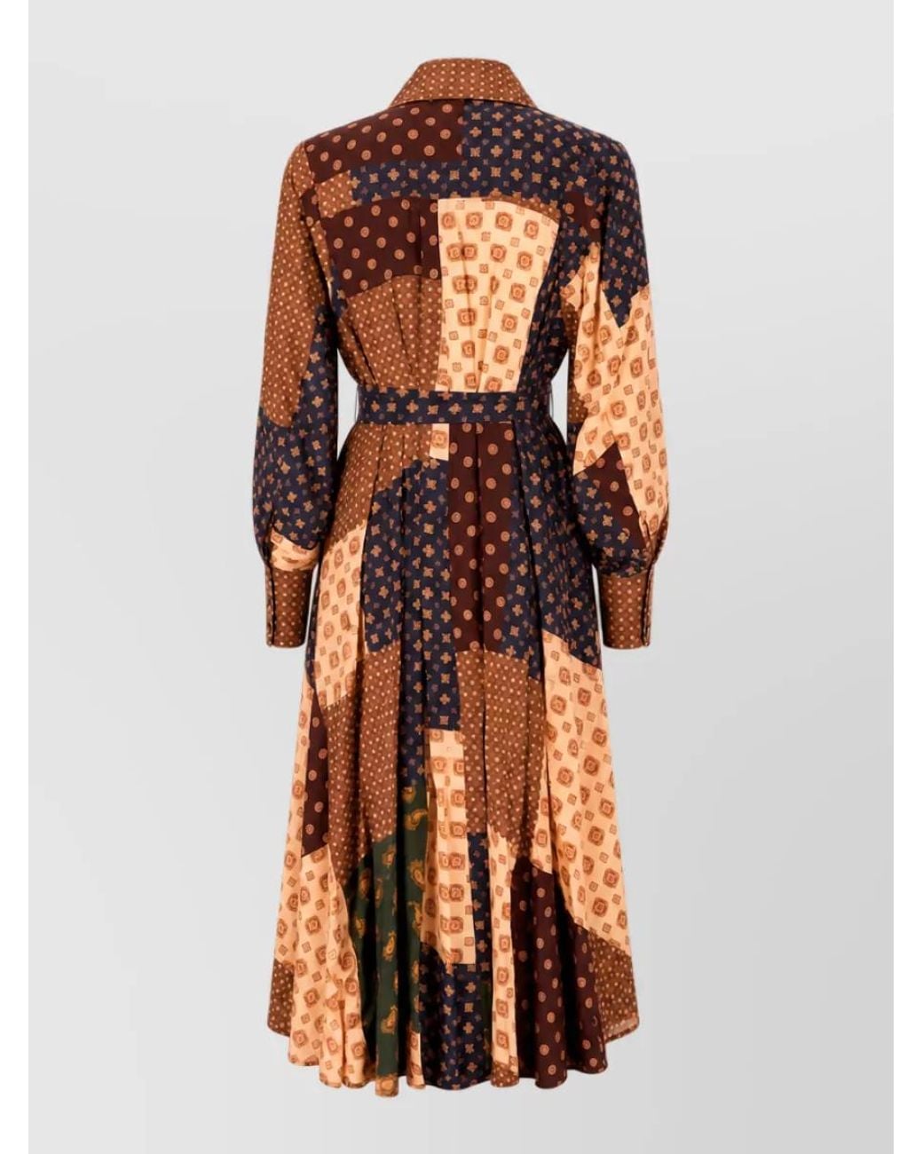 Zimmermann Orange Silk Blend Printed Midi Dress