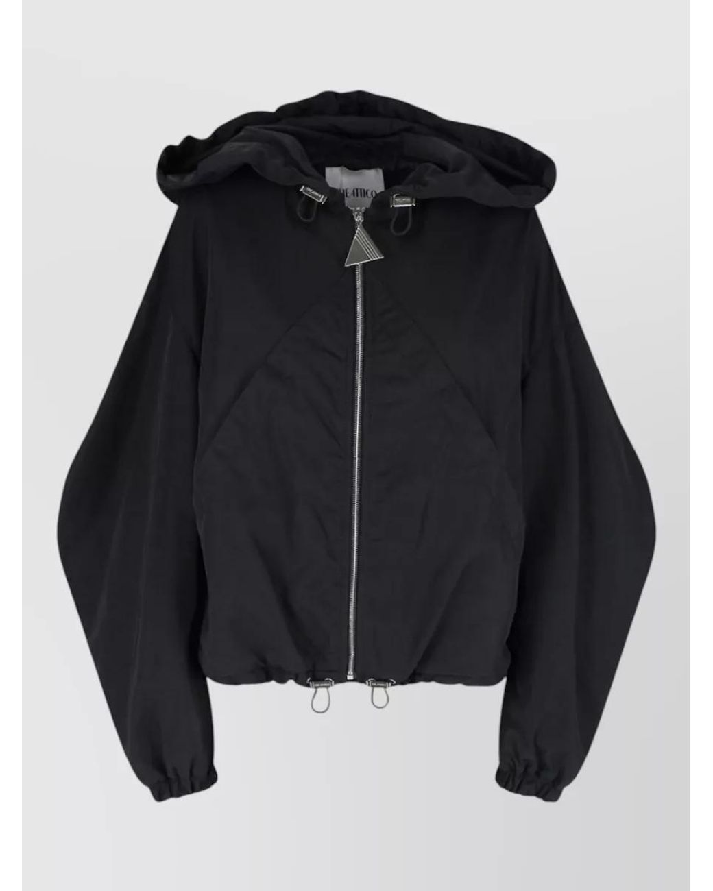 The Attico Black Bomber Jacket