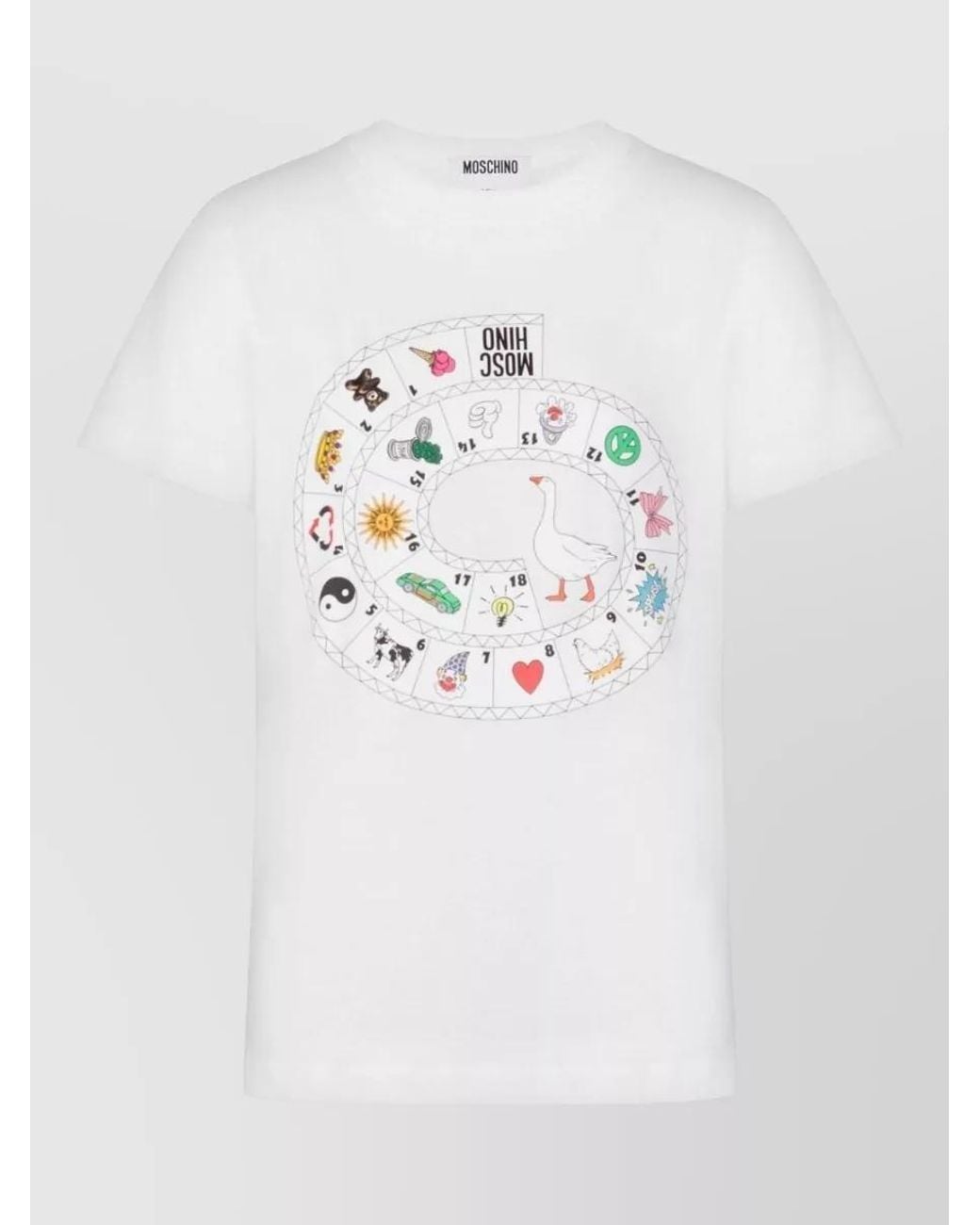 Moschino White Short-Sleeve T-Shirt