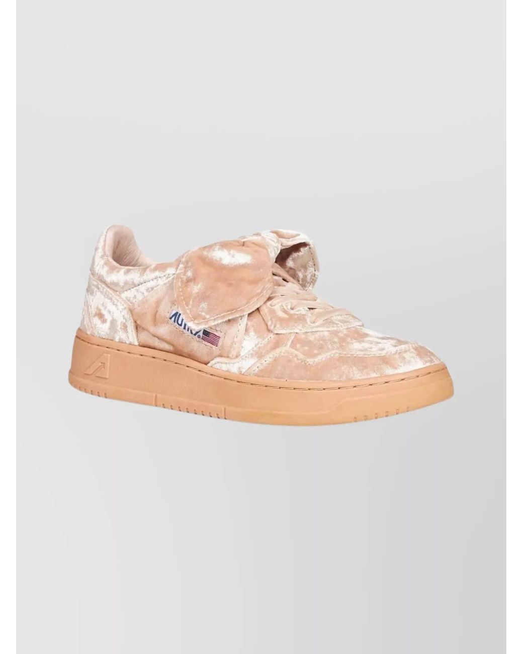 Autry Multicolor Velvet Low-Top Sneakers