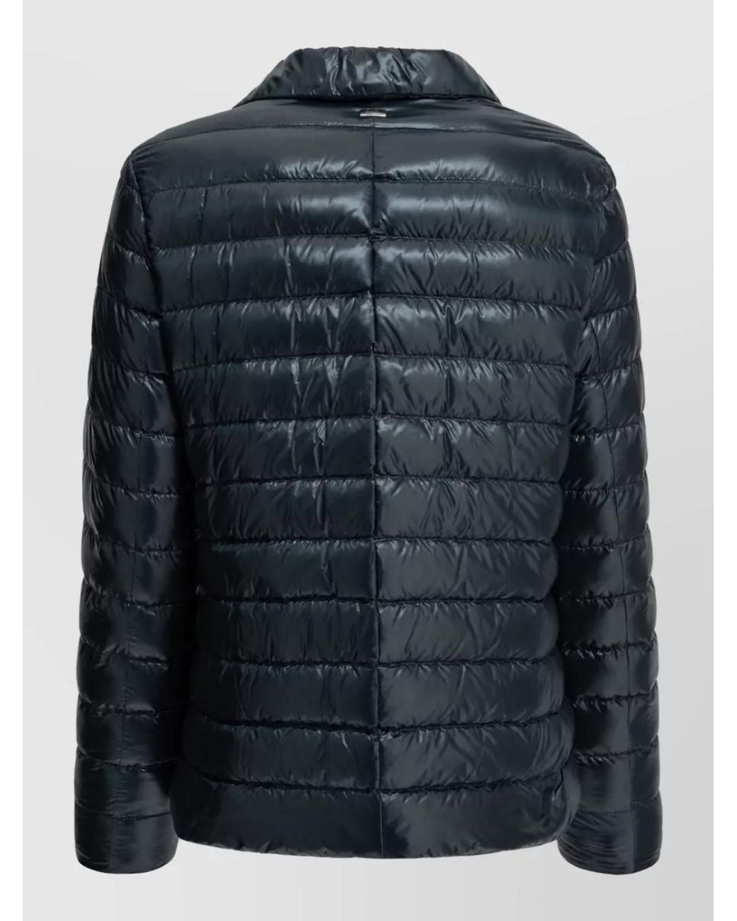 Herno Blue Down Short Parka Coat