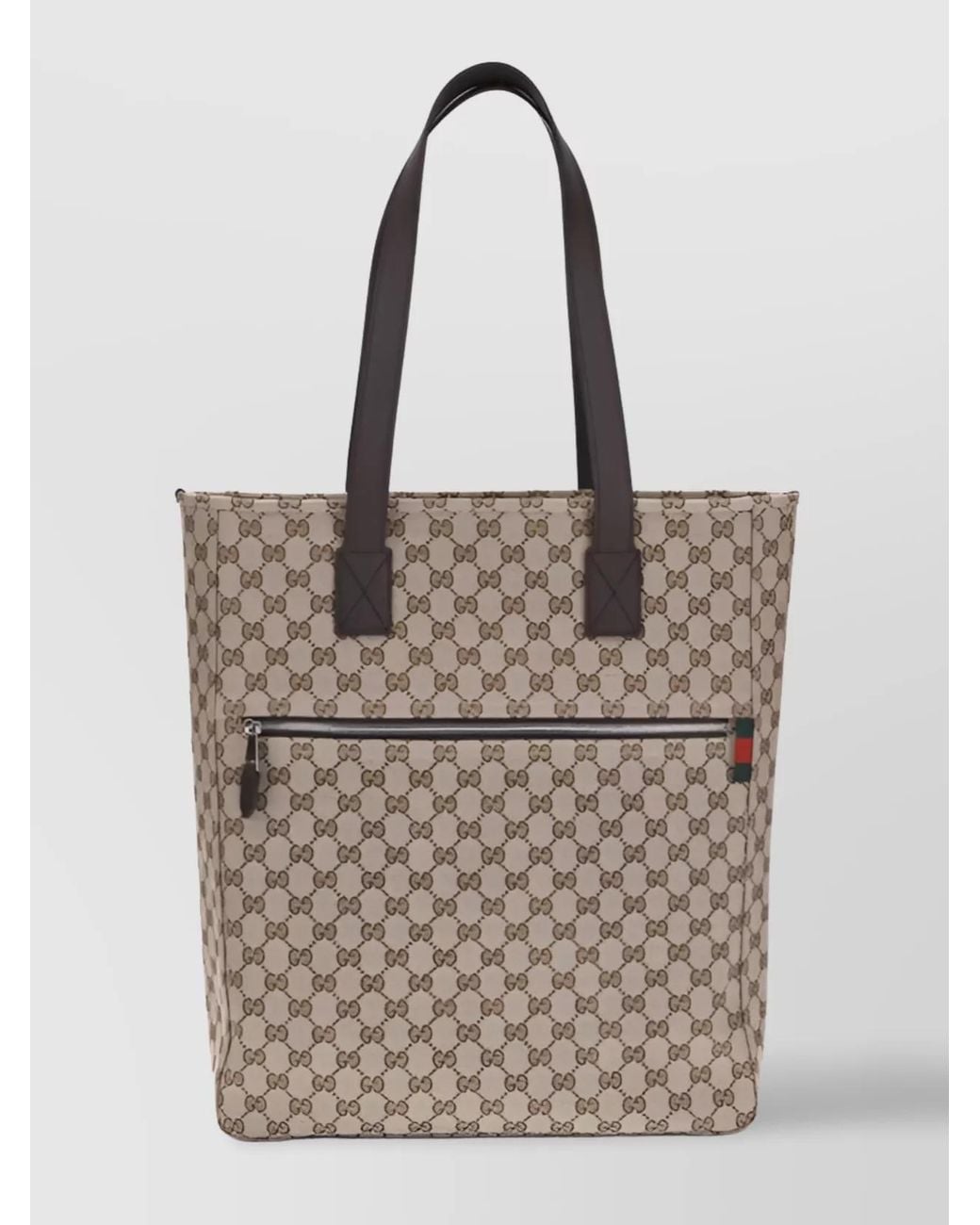 Gucci Natural Monogram Canvas Tote Bag for men