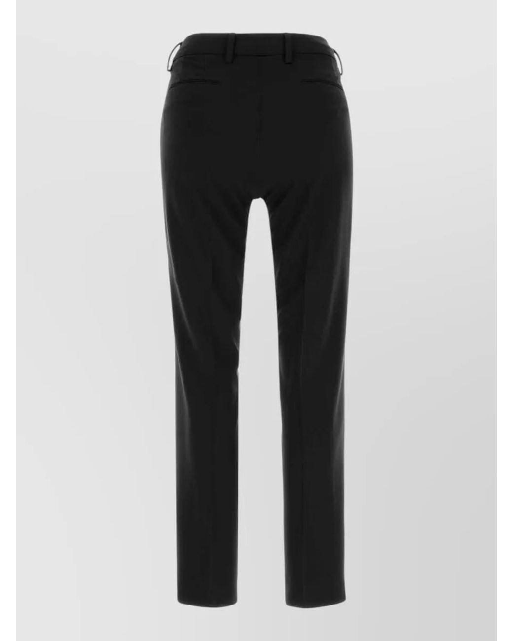 PT Torino Black Stretch Cigarette Trousers