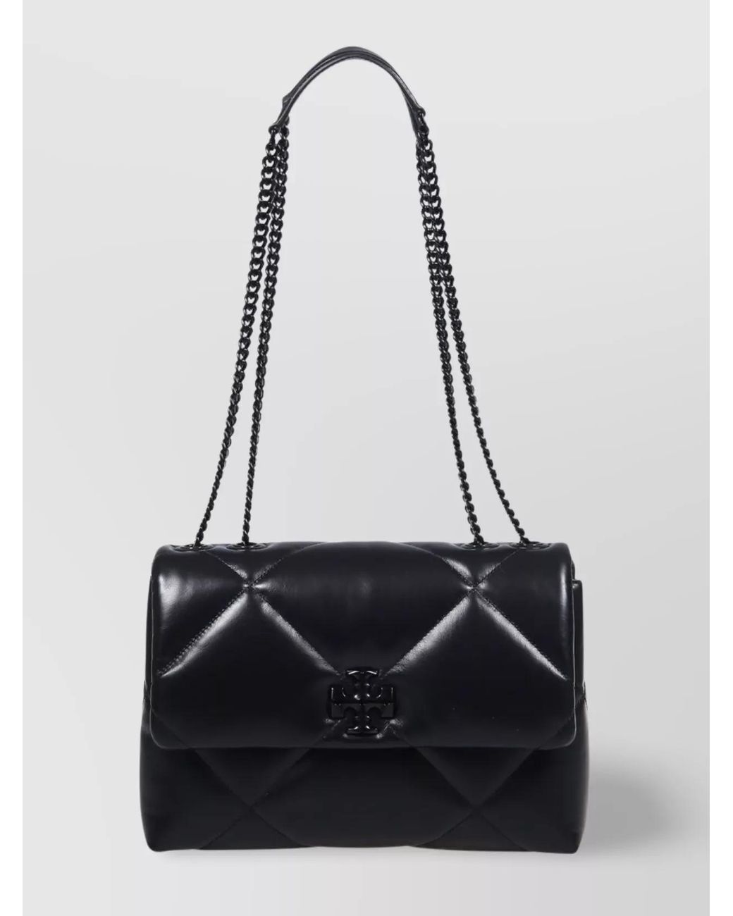 Tory Burch Black Kira Medium Leather Shoulder Bag