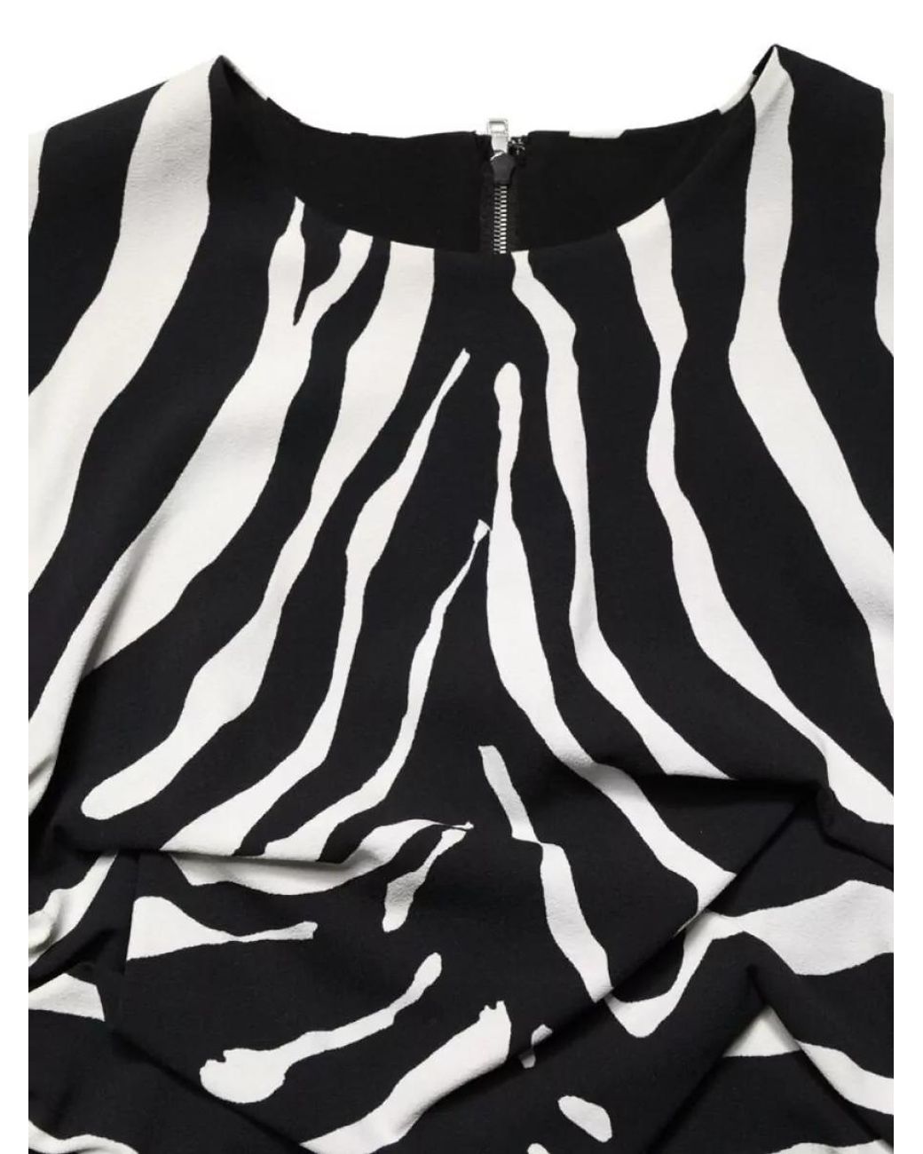 Dolce & Gabbana Black Printed Midi Dress