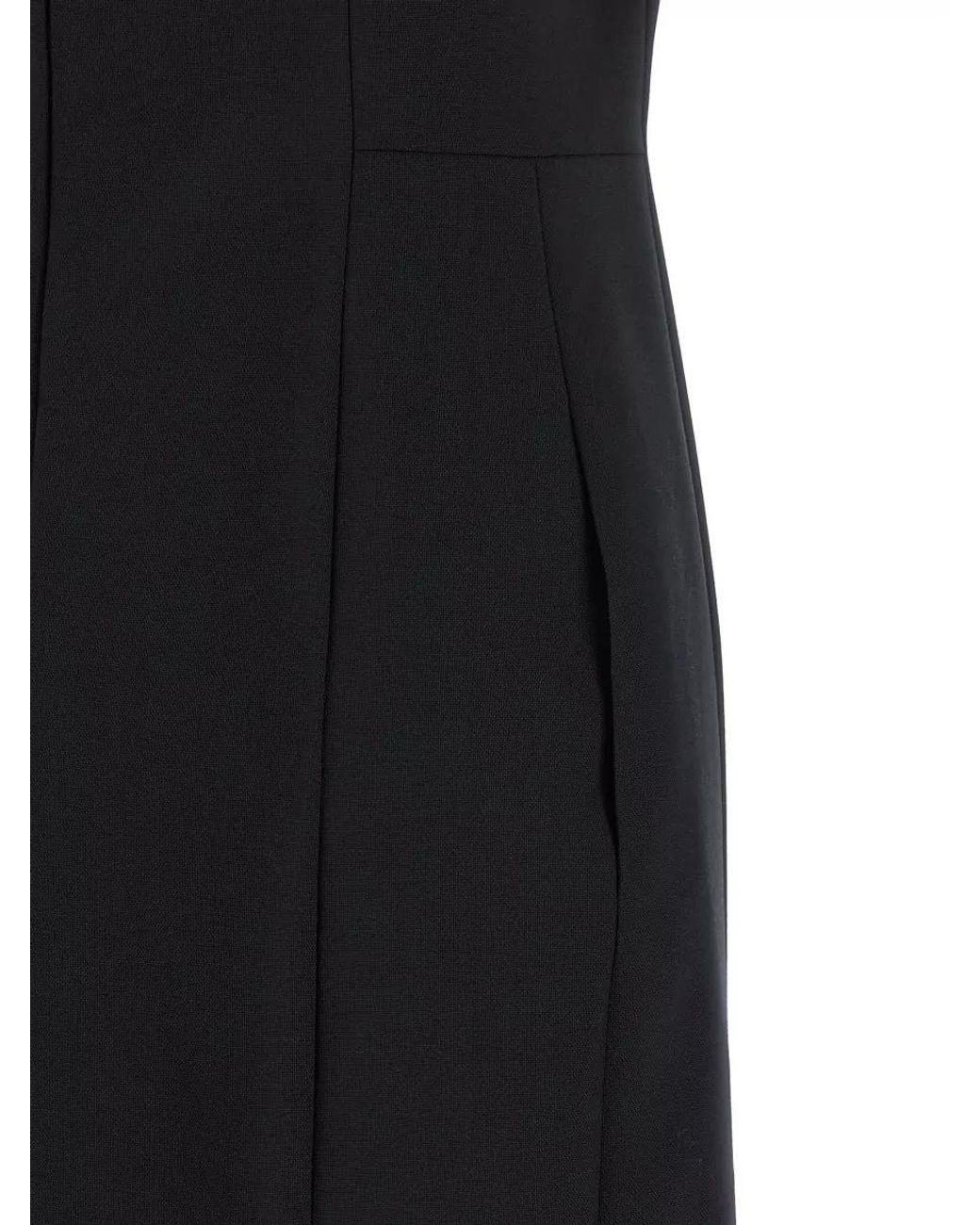 Thom Browne Blue Wool Polo Midi Dress